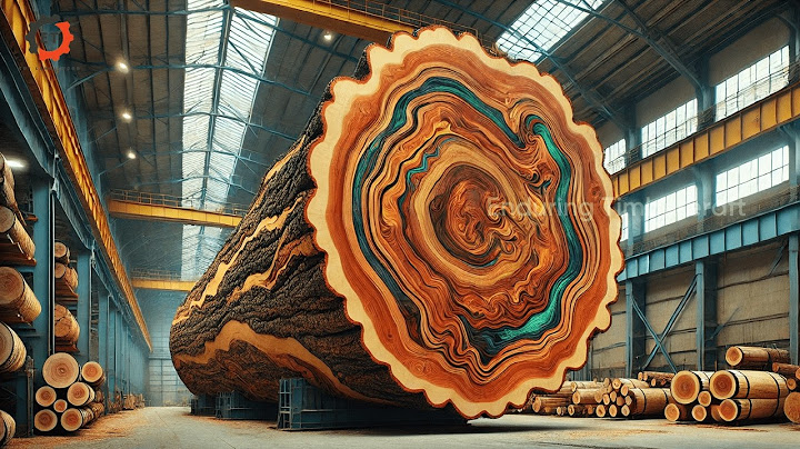 It's Scary That These Workers Built The World's Biggest Wooden Pillar, A Giant Wooden Tree