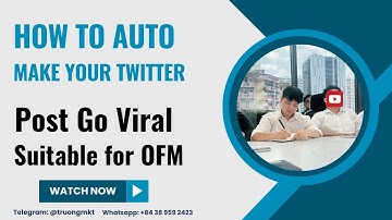 How to Auto Make Your Twitter Posts Go Viral | Suitable for OFM 2025