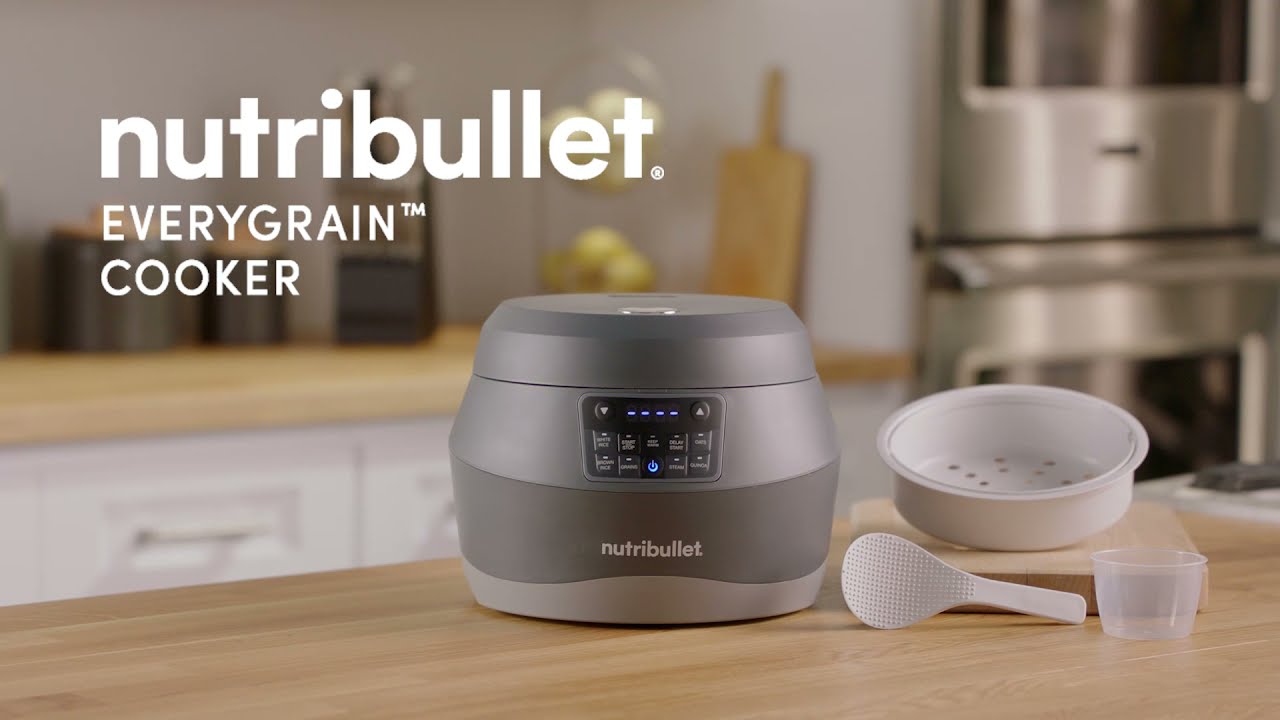 Instagram: Grain lovers, rejoice! 🌾🍚 Our NutriBullet EveryGrain Cooker  is here to simplify your cooking game. With its easy-to-use functions and  versatile cooking settings, you can effortlessly whip up perfectly cooked  rice