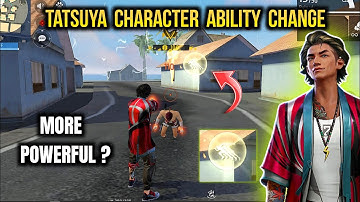 Tatsuya Character Ability Change | Free Fire Tatsuya Character New Ability Test