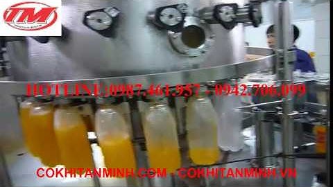 Máy chiết rót nước ngọt có gas