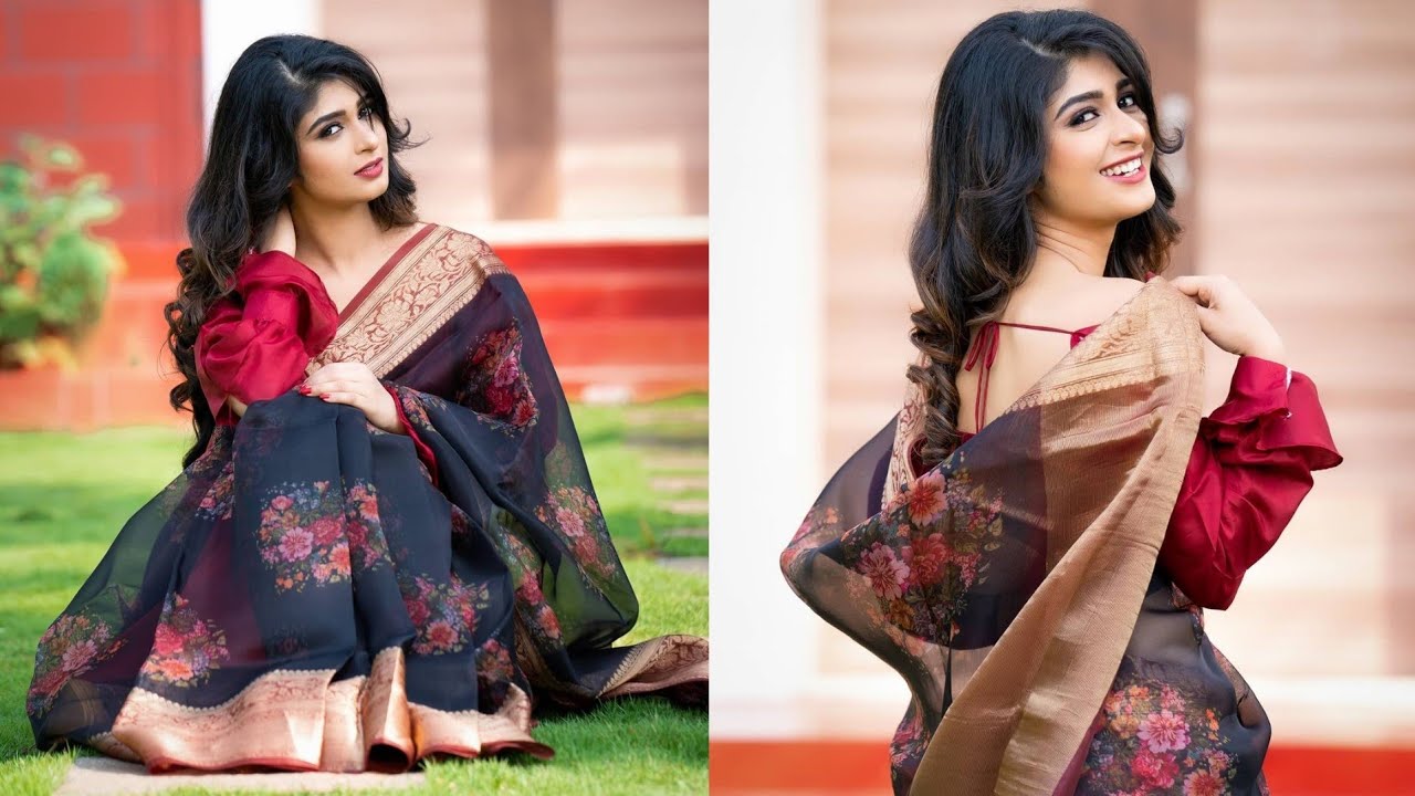 Buy UK WORLDS Printed, Woven, Polka Print, Solid/Plain Banarasi Silk Blend,  Jacquard Red Sarees Online @ Best Price In India | Flipkart.com