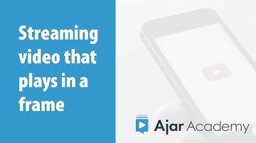 How to make streaming video play in a frame - InDesign + in5