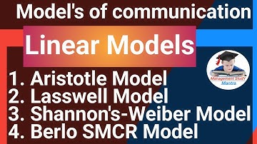 8 Models of communication! linear, interactive and transactional Models of communication.