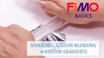 FIMO - Marbling, Colour Blending & Colour Gradients - FIMO BASICS Tutorial (english)