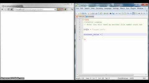 making a visitor counter in php