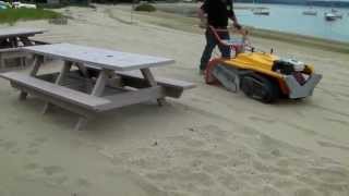 Beach Cleaner Walk-Behind Rubber Tracks