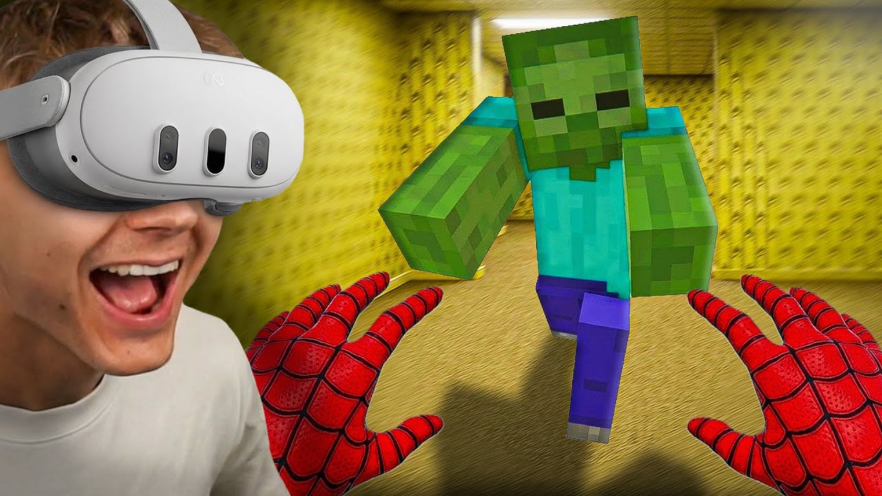 MINECRAFT ZOMBIES IN DEN BACKROOMS VR JAGEN ... (Neues VR Game)