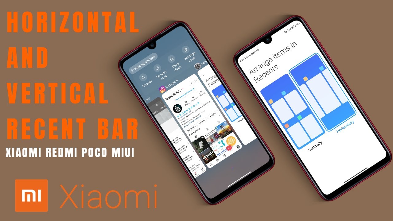 Miui 12 Latest Updated Recent Apps Tray on XIAOMI REDMI POCO MIUI Devices (Horizontal and Vertical)