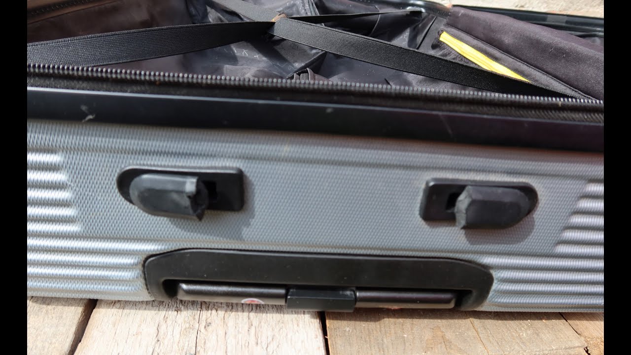 How to repair a suitcase handle. Luggage repair for free. Broken