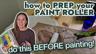 How to Condition your Paint Roller BEFORE Painting (for the smoothest finish)