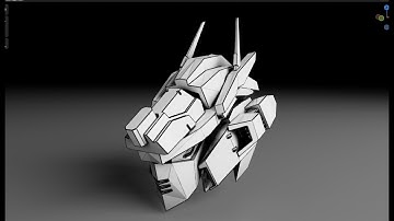 Make a Robot Head - Grid Modeler and Bend Face (blender addon)