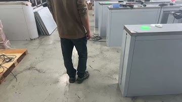 Sliding turnstile gate with anti crash infrared sensor factory test #turnstile #infraredsensor