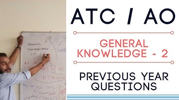 #ATC #AO - AAI (Airport Authority of india ) previous year papers (general knowledge section) part-2