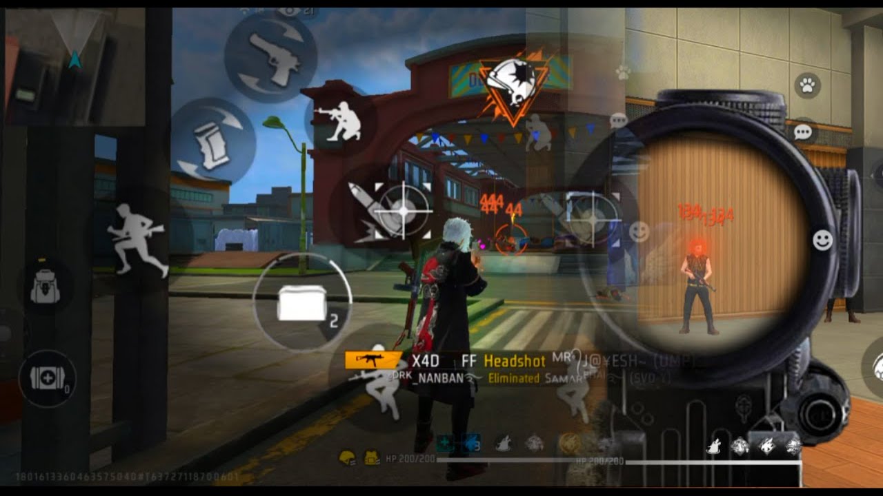 Free Fire Training Match 999 kill👾_-☠️ free fire highlights headshot👾 ...