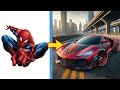 AVENGERS but SUPERCAR 💥All Characters  Marvel & DC💥SUPERHERO AVENGERS