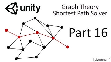 Unity Making a Graph Theory Shortest Path Solver (Part 16) [Livestream]