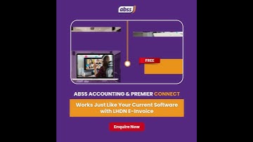 ABSS Accounting & Premier Connect : Works Just Like Your Current Software with LDHN E-Invoice #lhdn