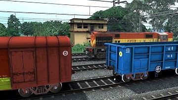 TRAIN SIMULATOR I BCNA COACH COUPLING BOXN WAGON I BUMPY RAILROAD I Railworks 3 I RAILWAY RITAM