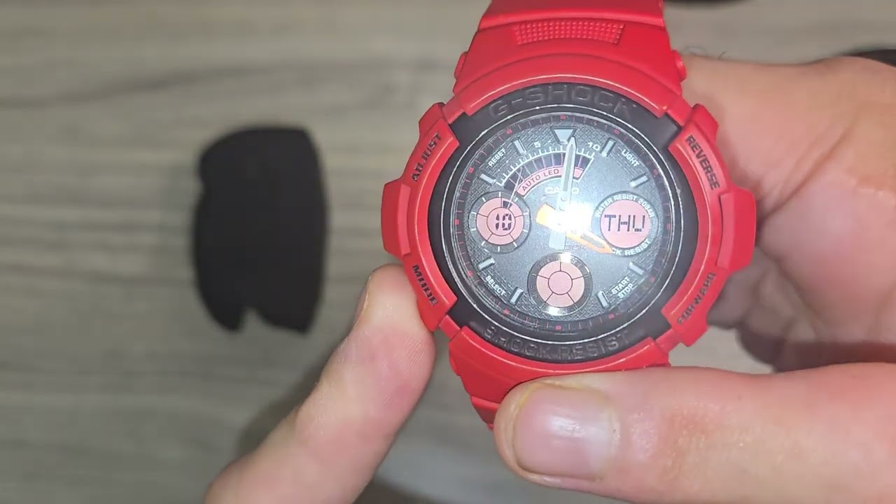 G-SHOCK/AW-591/デジアナ/赤/限定/REDMAN/レッドマン/箱付 Amazon.co.jp: [カシオ]CASIO G-SHOCK(Gショック)腕時計 海外モデル AW