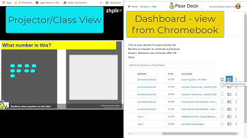 Pear Deck Projector View vs Dashboard View