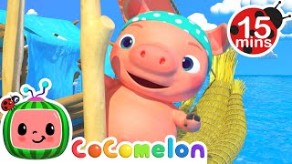 15 MIN LOOP Three Little Pigs (Pirate Version) | More Nursery Rhymes \& Kids Songs - CoComelon