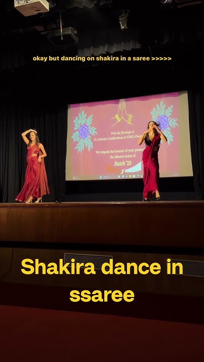 Shakira style in Shakira dance moves by wearing saree #2023 #viral #