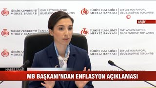 Merkez Bankası Başkanı Hafize E Erkandan Enflasyon Açıklaması