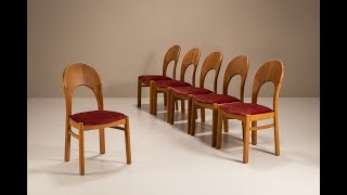 Set of Six 'Morten' Dining Chairs by Niels Koefoed, Denmark 1960s
