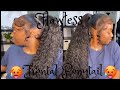 Frontal Ponytail on Natural hair🔥| Using ErickJ Hold Me Down Adhesive | Highly Requested Video ‼️