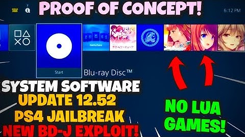 NEW PS4 12.52 BD-J USERLAND EXPLOIT PROOF OF CONCEPT!