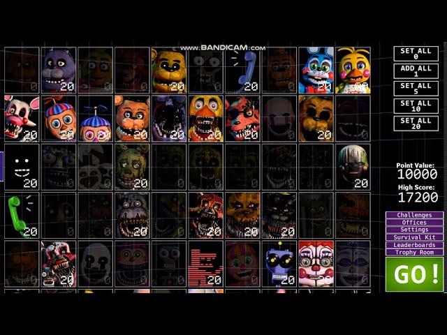 Ultimate Custom Night 10/20 Classic Mode : r/fivenightsatfreddys