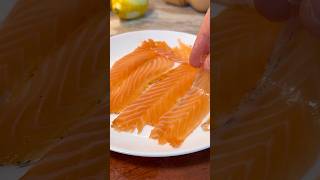 Salmón marinado casero ‍ ¡Deja de comprar salmón ahumado comercial! #receta #shorts