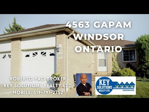 4563 GAPAM WINDSOR ONTARIO | ROBERTO PAO BROKER KEY SOLUTIONS REALTY LTD