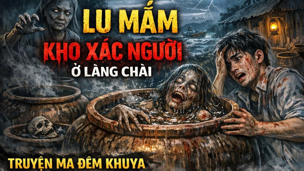 Rùng Mình nghe kể lu MẮM KHO XÁC NGƯỜI ở làng chài l Truyện Ma Đêm Khuya Audio