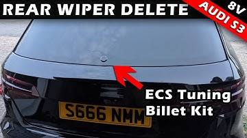 ECS Tuning Billet Wiper Delete Kit Install on Audi S3 8V