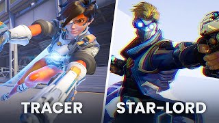 OVERWATCH 2 vs MARVEL RIVALS Character Intros