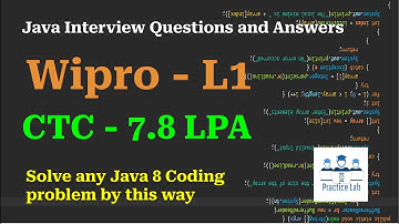 7. Wipro Interview | Java 8 Coding Interview Question Answers