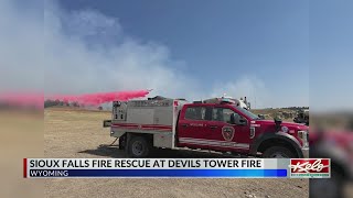 Sioux Falls firefighters at Devils Tower fire