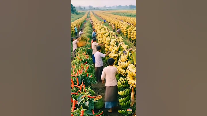 Leta Enjoy Banana Farming.#usafarming #farming#ai