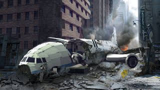 Emergency Landings In The City - Airplane Crashes & Unplanned Landings! Besiege plane crash screenshot 4