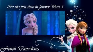 Frozen - For the first time in forever (reprise) (One Line Multilanguage Part 1)