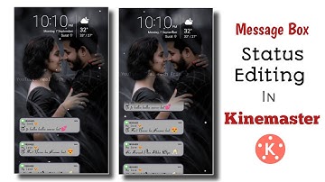 How to make Message Box Lyrics Status | Kinemaster Video Editing | Message Box Lyrics Status