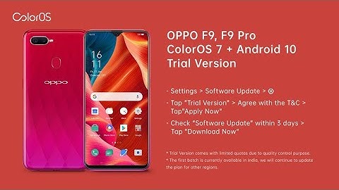 COLOROS[1st Batch Full] Oppo F9 and F9 Pro ColorOS 7 trial 2nd batch will start on mid May 2020