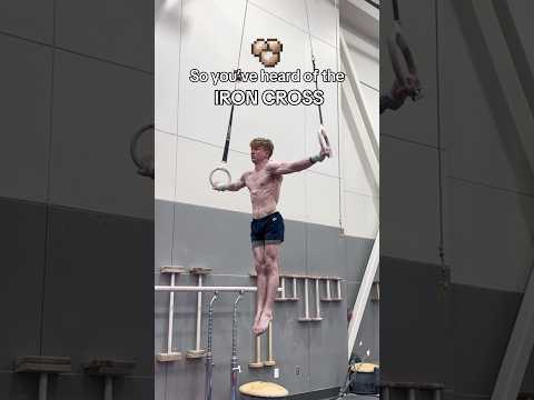 Iron Cross? Nah… Diamond Cross 💎 #gymnastics #ironcross #strength #rings #calisthenics #minecraft