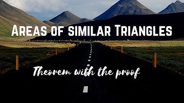Class X | Maths | Triangles | Theorem on the Areas of similar triangles | Sajid Ali | Hindi