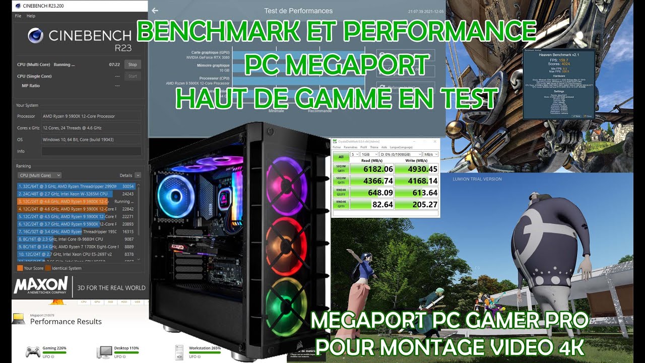 TEST du PC Gamer bureau pas cher mégaport !! super PC du moment