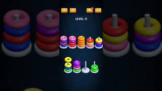 Donut Stack lvl 11 Puzzle 🧩Gameplay #shorts
