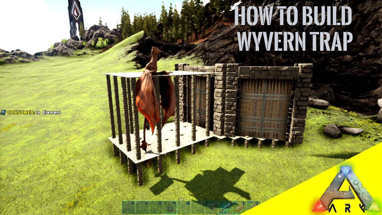 How To Build A Wyvern Trap Ragnarok Ark Survival Youtube