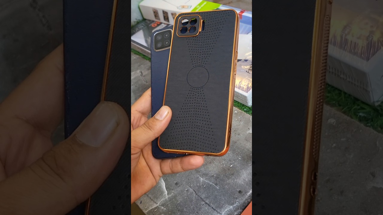 Oppo F17 Pro Back Cover ✨ Golden Black Slim & Stylish Look 2025 